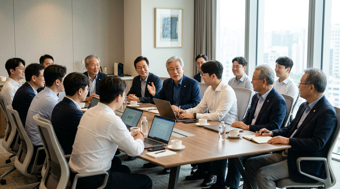 후배 장교·사관 초청 항공전력 전우회 간담회